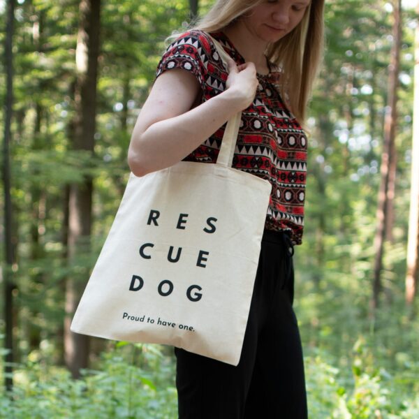 Stoffbeutel Rescue Dog (inkl. 3€ Spende) – Bild 2