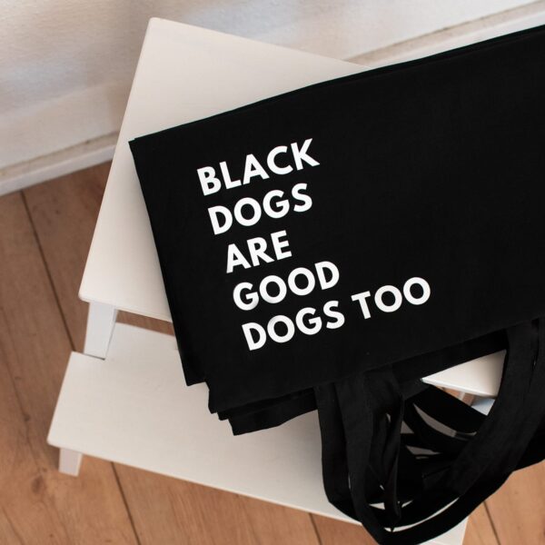 Stoffbeutel Black dogs are good dogs – Bild 3