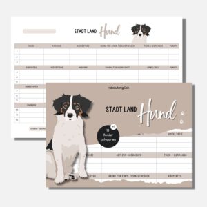 Stadt Land Hund Spielblock - DIN A4