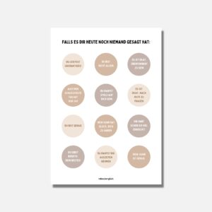 Hunde Affirmationsposter - DIN A4
