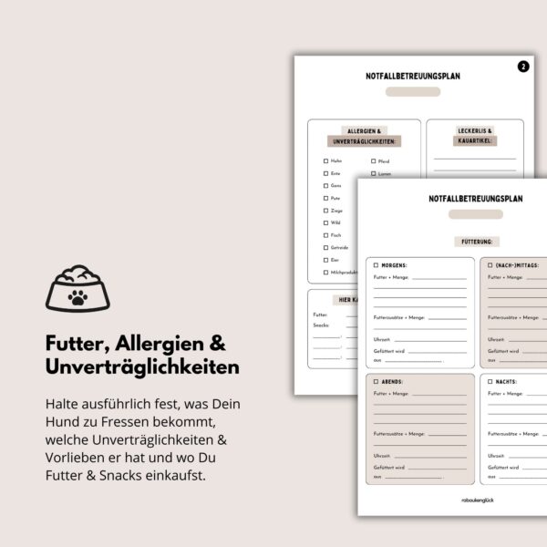 Notfallbetreuungsplan für Hunde (digital) – Bild 3