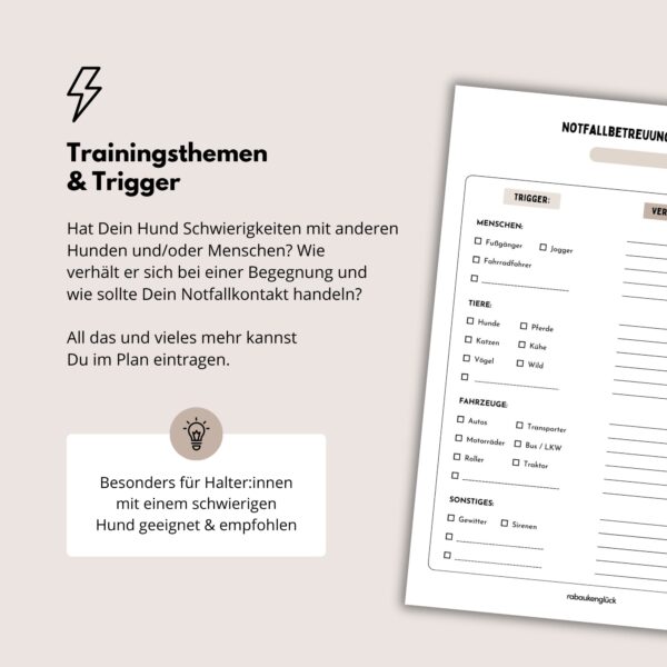 Notfallbetreuungsplan für Hunde (digital) – Bild 6