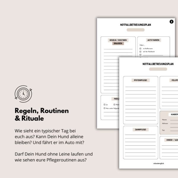 Notfallbetreuungsplan für Hunde (digital) – Bild 7