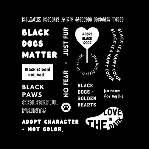 Black dogs matter Kollektion