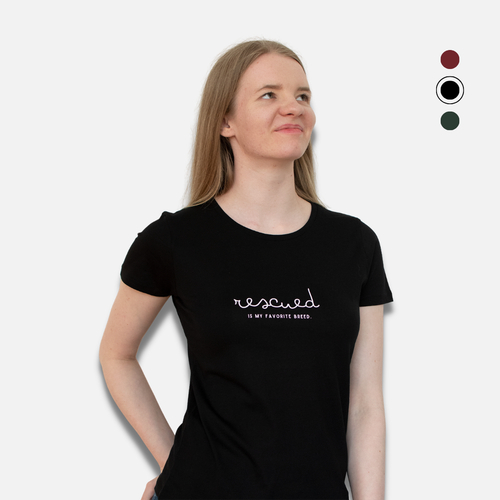 T-Shirt "Rescued is my favorite breed"