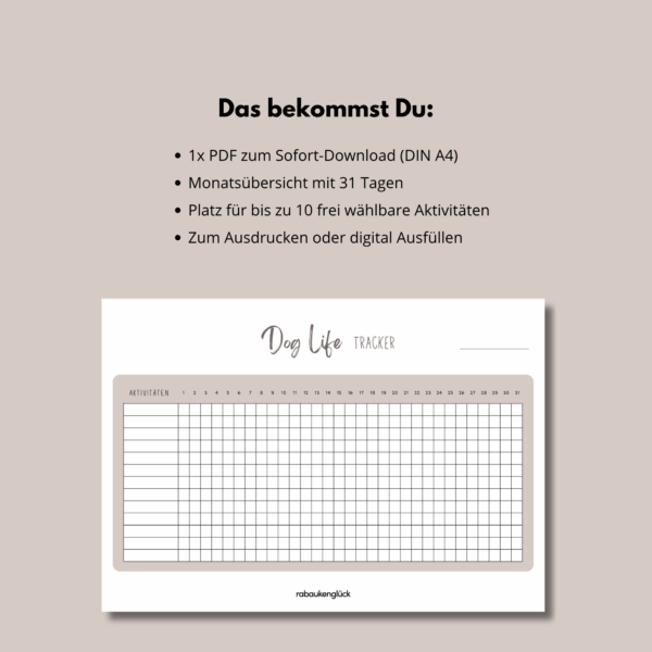 Dog Life Tracker (Digital) – Bild 5