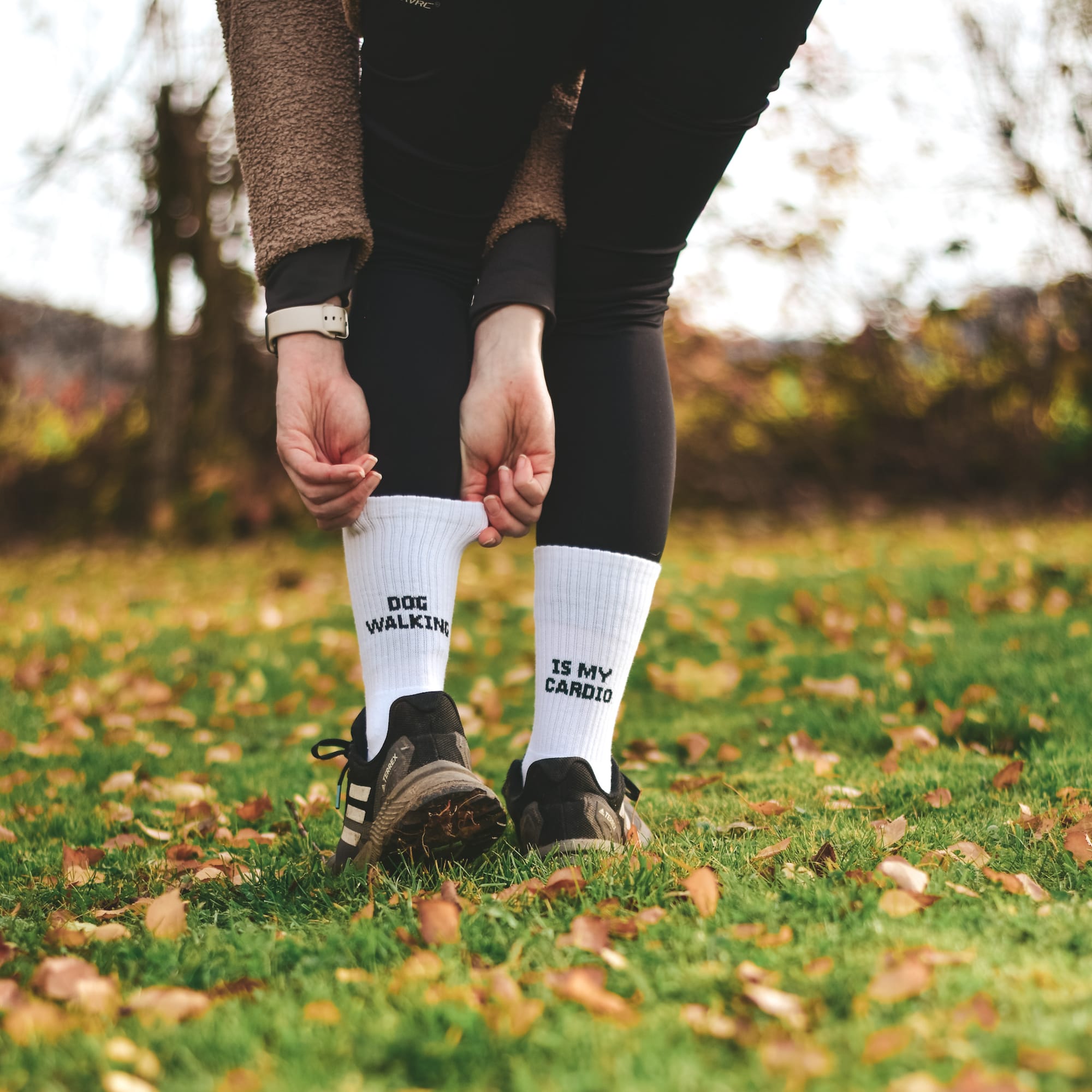 Socken "Dog walking is my cardio" – Bild 3